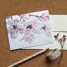 Load image into Gallery viewer, Sakura 4.25x5.5&quot; Folded  Blank Notecard

