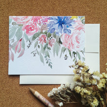Load image into Gallery viewer, Daisies &amp; Roses 4.25x5.5&quot; Folded Blank Notecard
