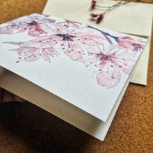 Load image into Gallery viewer, Sakura 4.25x5.5&quot; Folded  Blank Notecard
