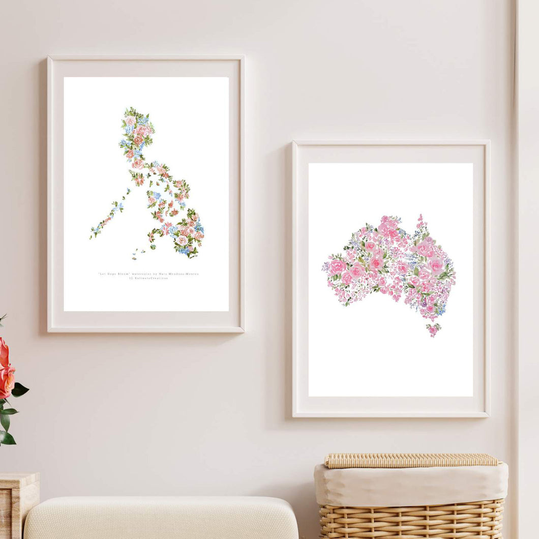 (Pre-Order)Rose Map of Australia+Philippines bundle