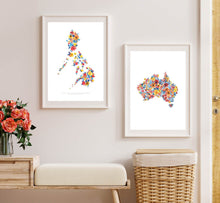 Load image into Gallery viewer, (Pre-Order) Kulay Pinas Floral Map of Australia+Philippines bundle
